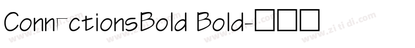 ConnectionsBold Bold字体转换